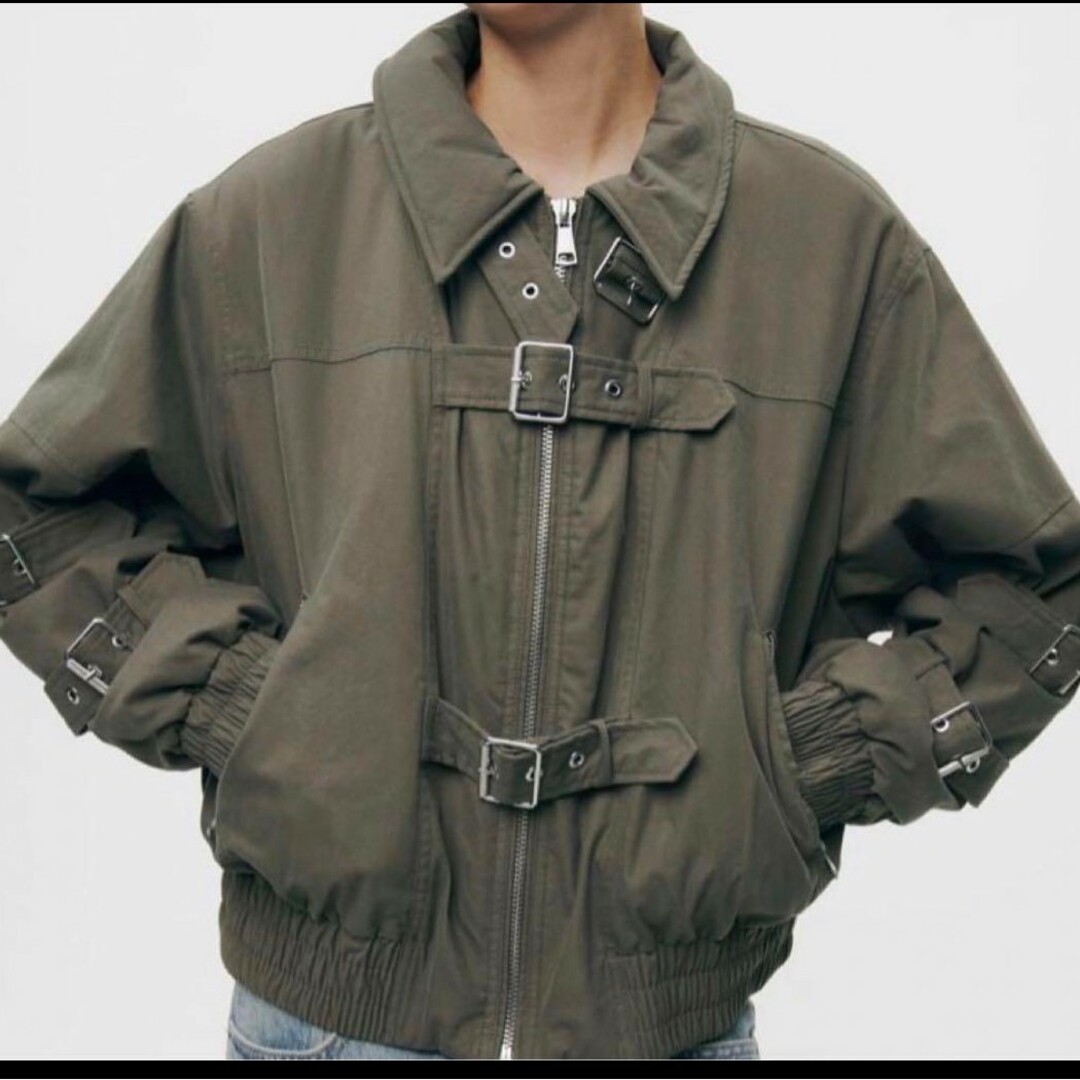 ZARA - 美品 ZARA ZW COLLECTION タブ付きボンバージャケット L ZARA - 美品 ZARA ZW COLLECTION タブ付きボンバージャケット L