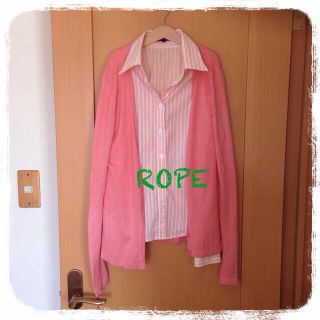 ロペ(ROPE’)の♡ロペ♡シャツ＆カーデセット(アンサンブル)