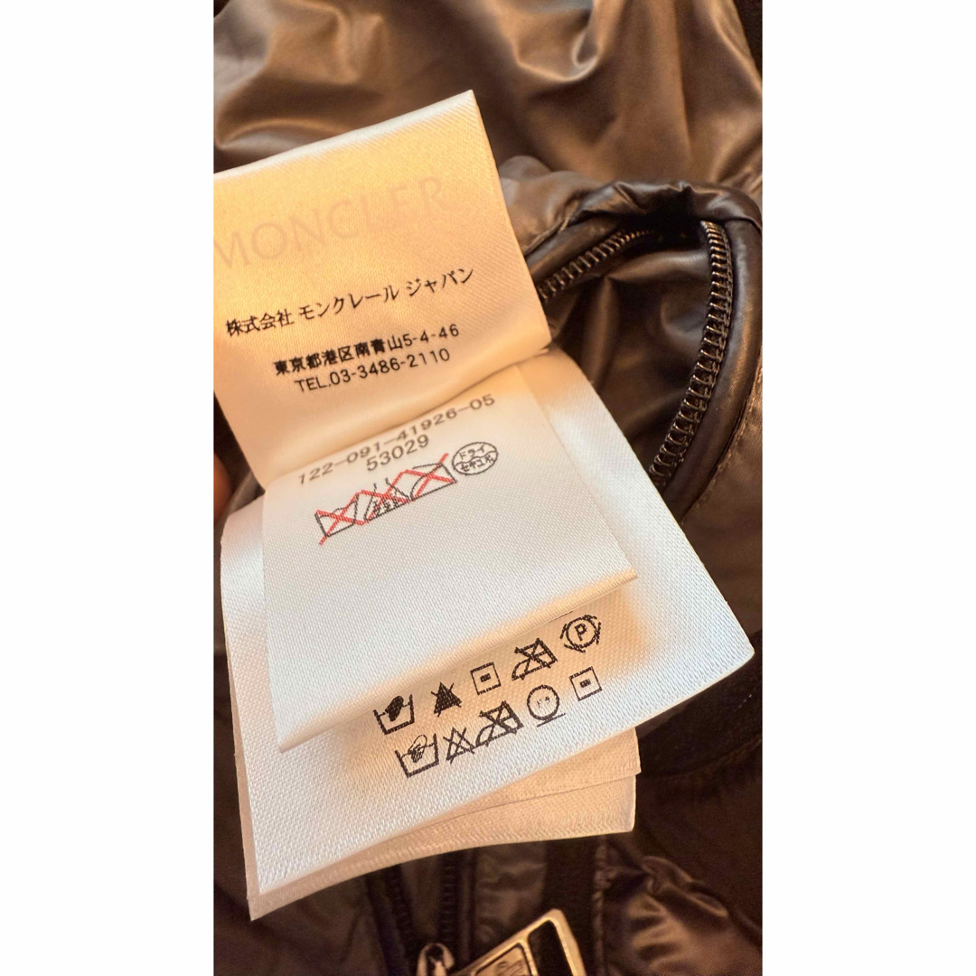 MONCLER - MONCLER ダウンジャケット ブラック サイズ1 国内正規 MONCLER - MONCLER ダウンジャケット ブラック サイズ1 国内正規