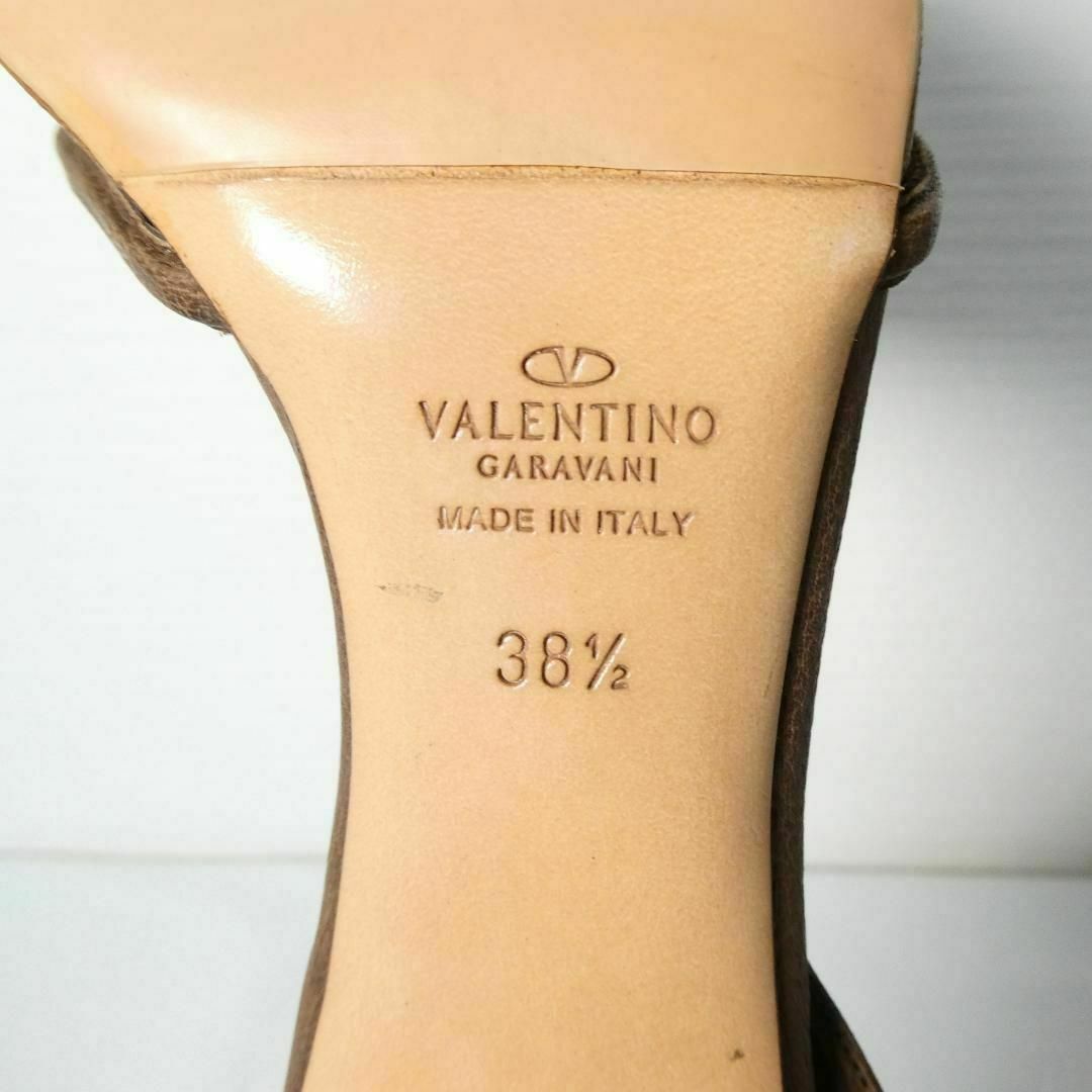 美品 VALENTINO GARAVANI レザー スリングバック サンダル 美品 VALENTINO GARAVANI レザー スリングバック サンダル