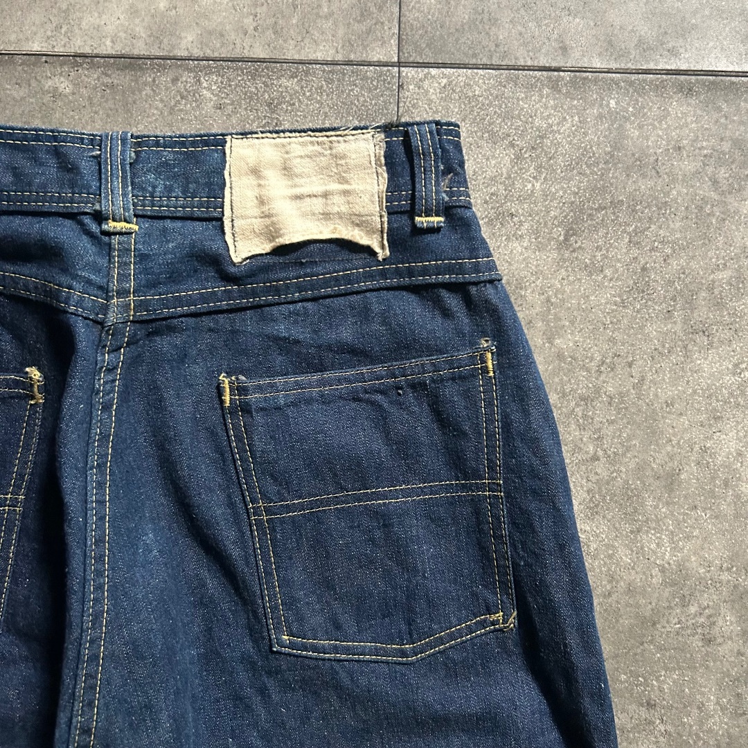 VINTAGE - 40s50s pyke's ヴィンテージランチパンツ 真っ紺/濃紺 VINTAGE - 40s50s pyke's ヴィンテージランチパンツ 真っ紺/濃紺