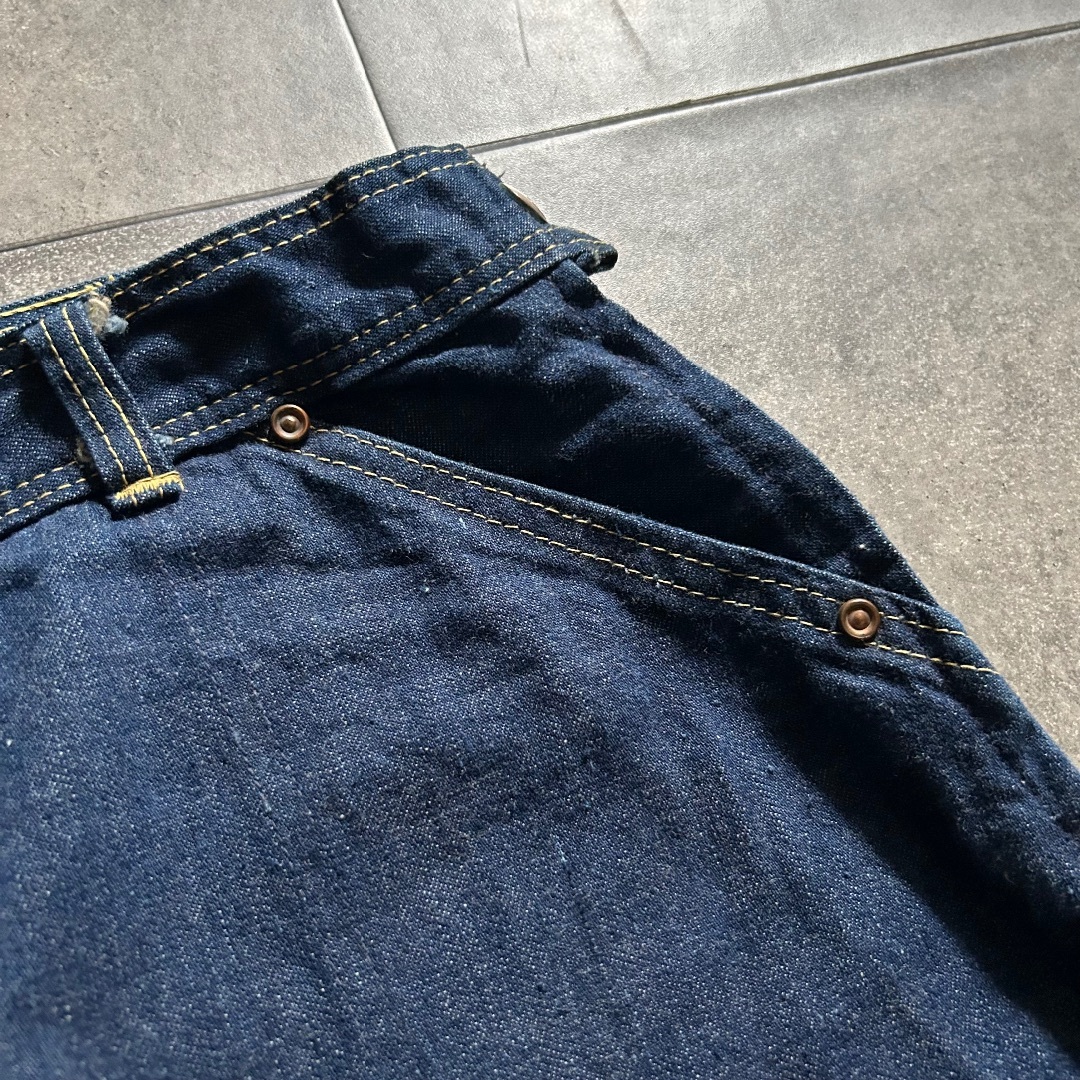 VINTAGE - 40s50s pyke's ヴィンテージランチパンツ 真っ紺/濃紺 VINTAGE - 40s50s pyke's ヴィンテージランチパンツ 真っ紺/濃紺