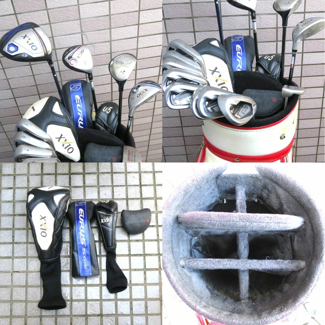 ゴルフセット XXIO 1W FW UT アイアン キャディバッグ 13本 右利 ゴルフセット XXIO 1W FW UT アイアン キャディバッグ 13本 右利