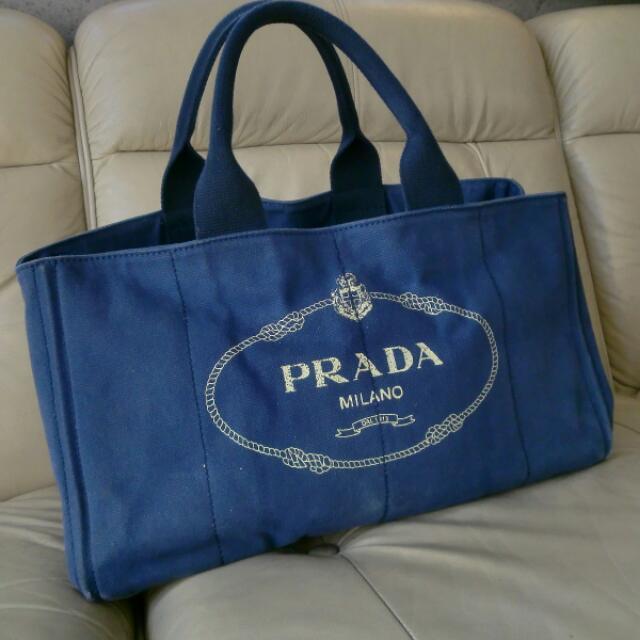 バッグ本物 PRADA CANAPA トート