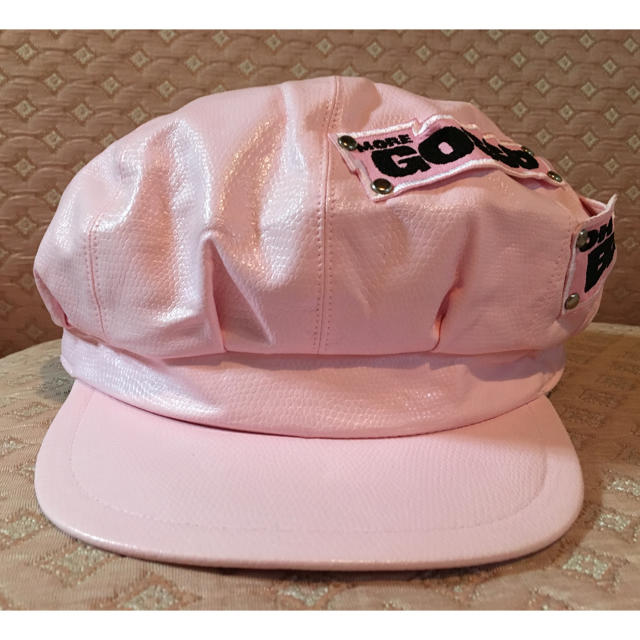 MILK(ミルク)のしずく様専用16日まで限定出品 MILK フェイクレザー キャスケット帽ピンク レディースの帽子(キャスケット)の商品写真