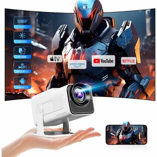 270°回転 HIPPUS Android TV プロジェクター 天井 小型 家
