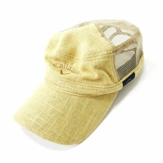 キャロウェイ(Callaway)のCallaway キャロウェイ▼リネン混ゴルフキャップ▼FRサイズ(その他)