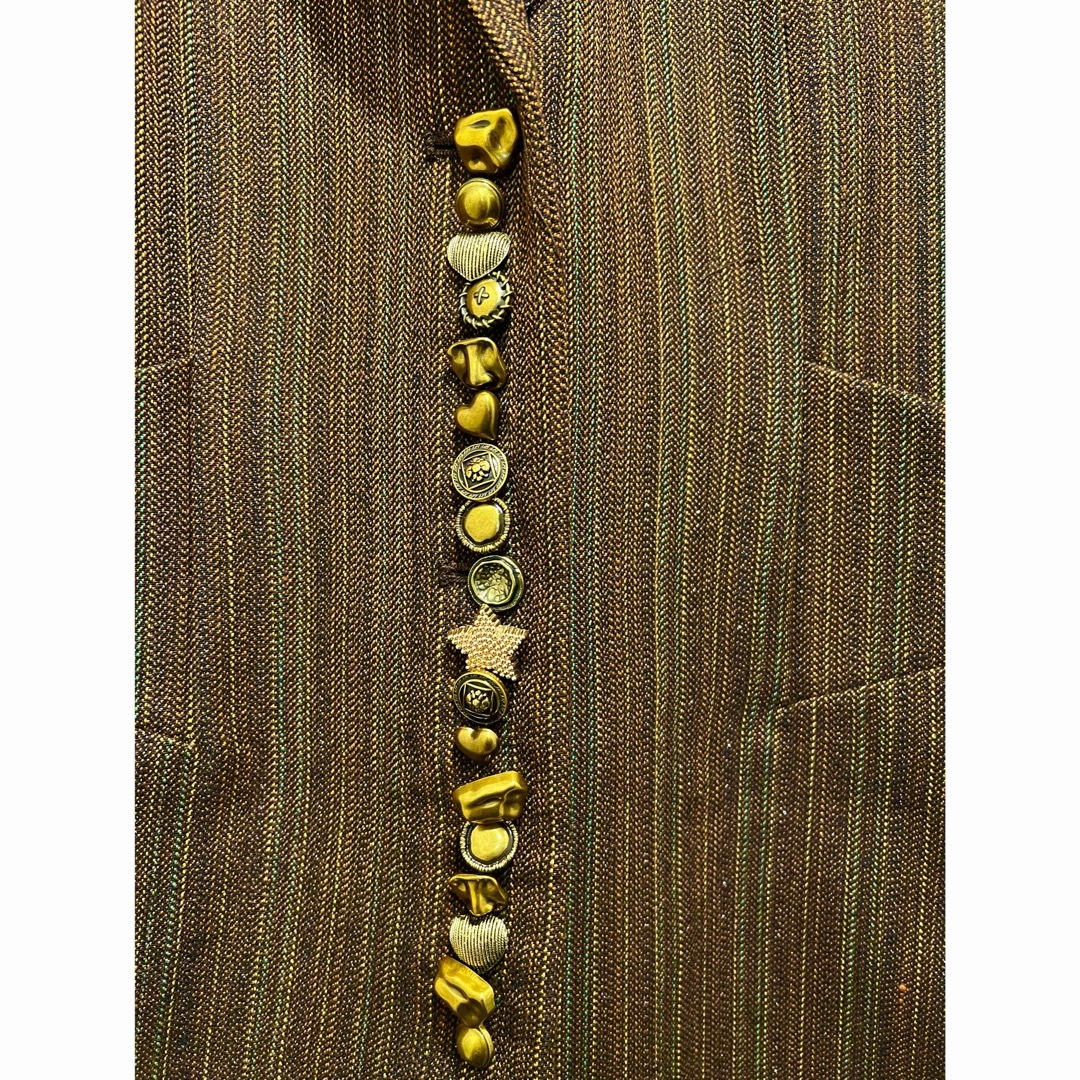 新作 AMERI UND MANY MOTIF BUTTON VEST 新作 AMERI UND MANY MOTIF BUTTON VEST