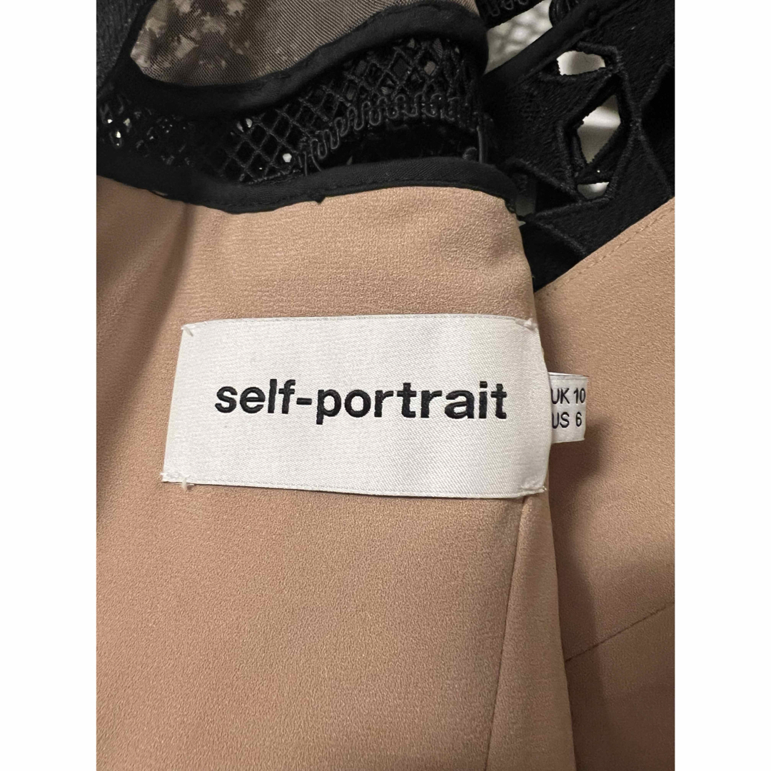 self-portrait】ショートワンピース ブラック self-portrait】ショートワンピース ブラック