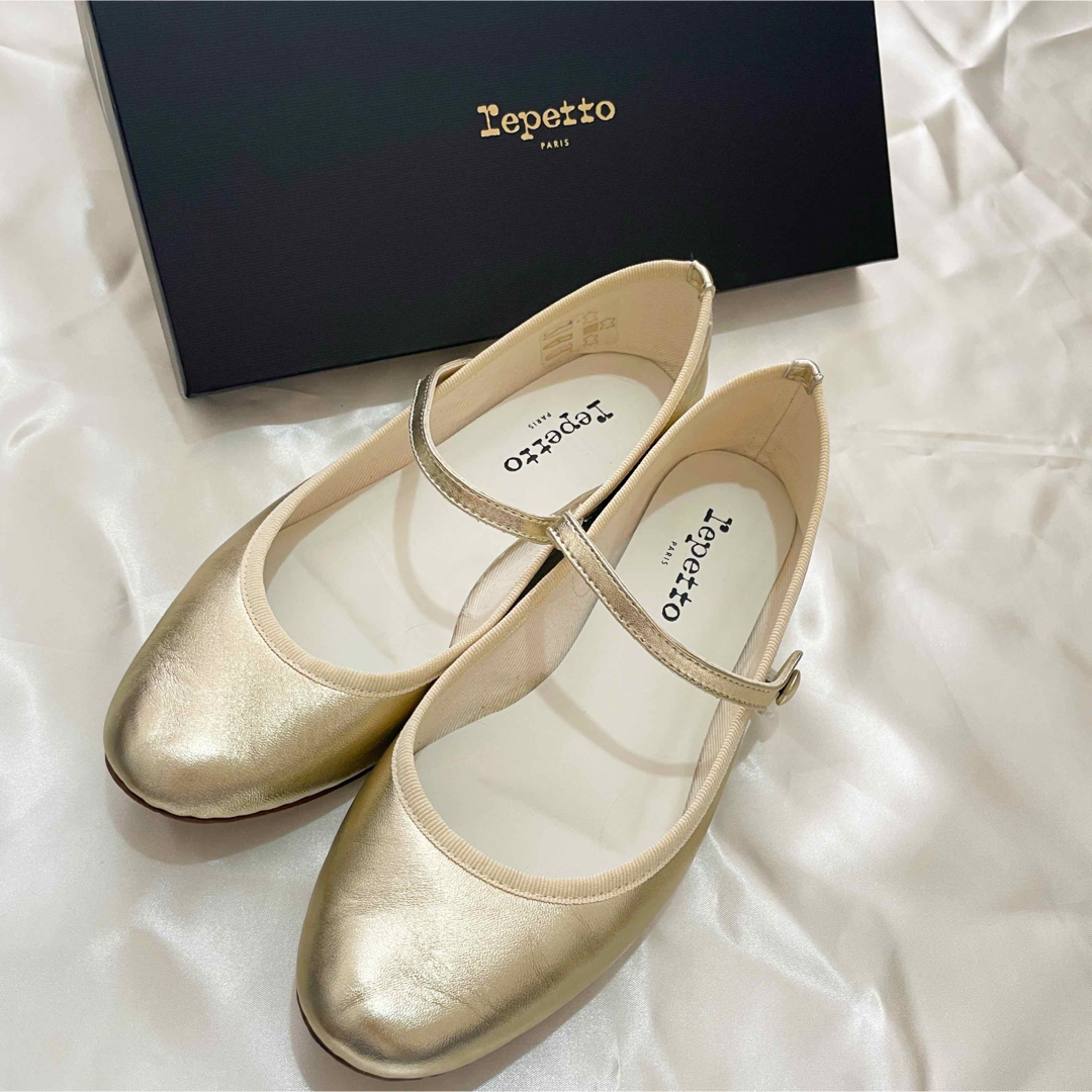 repetto - レペット メリージェーン ゴールド 37の通販 by repetto - レペット メリージェーン ゴールド 37の通販 by