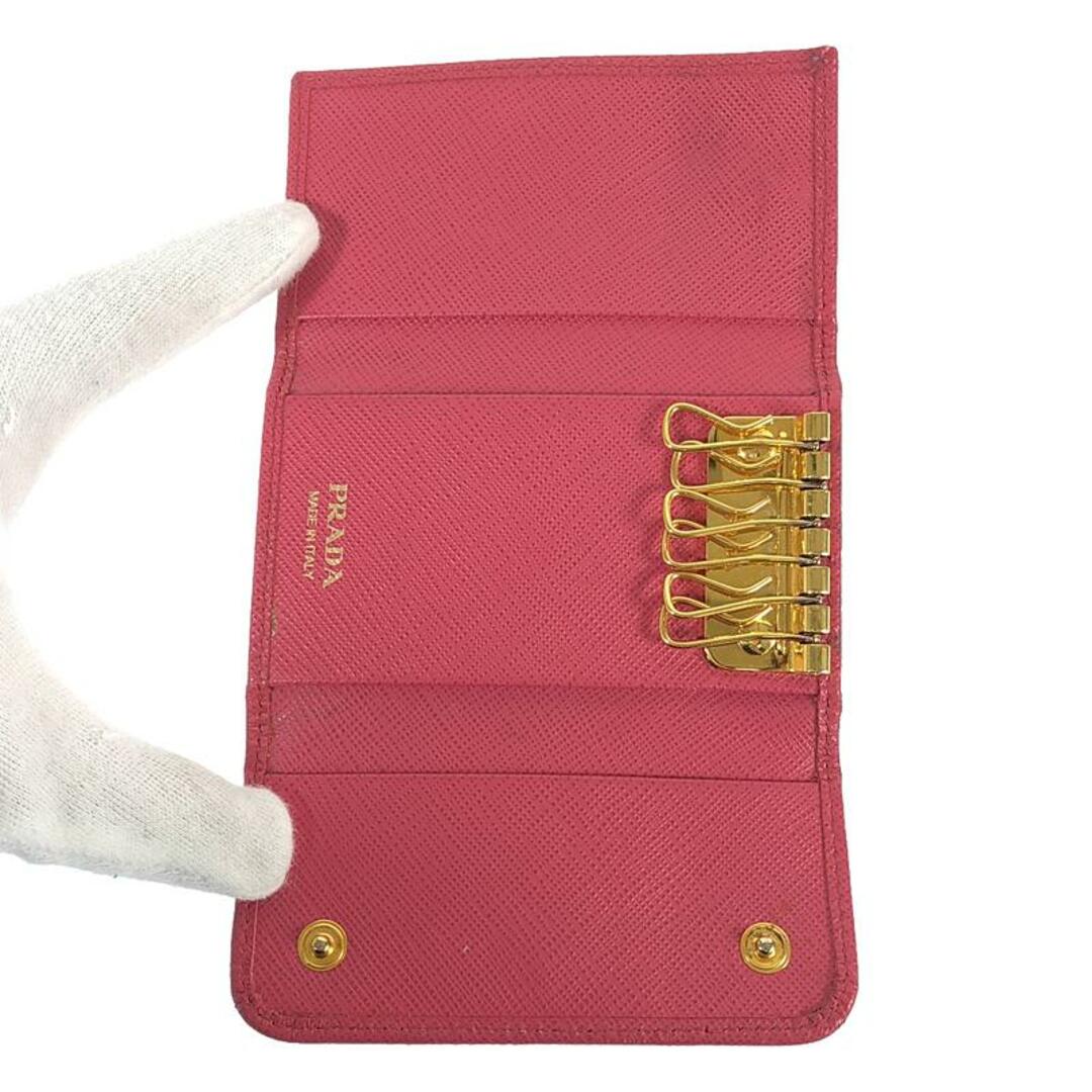 ✨PRADA キーケース 6連 レザー 赤い 1PG222 ✨PRADA キーケース 6連 レザー 赤い 1PG222