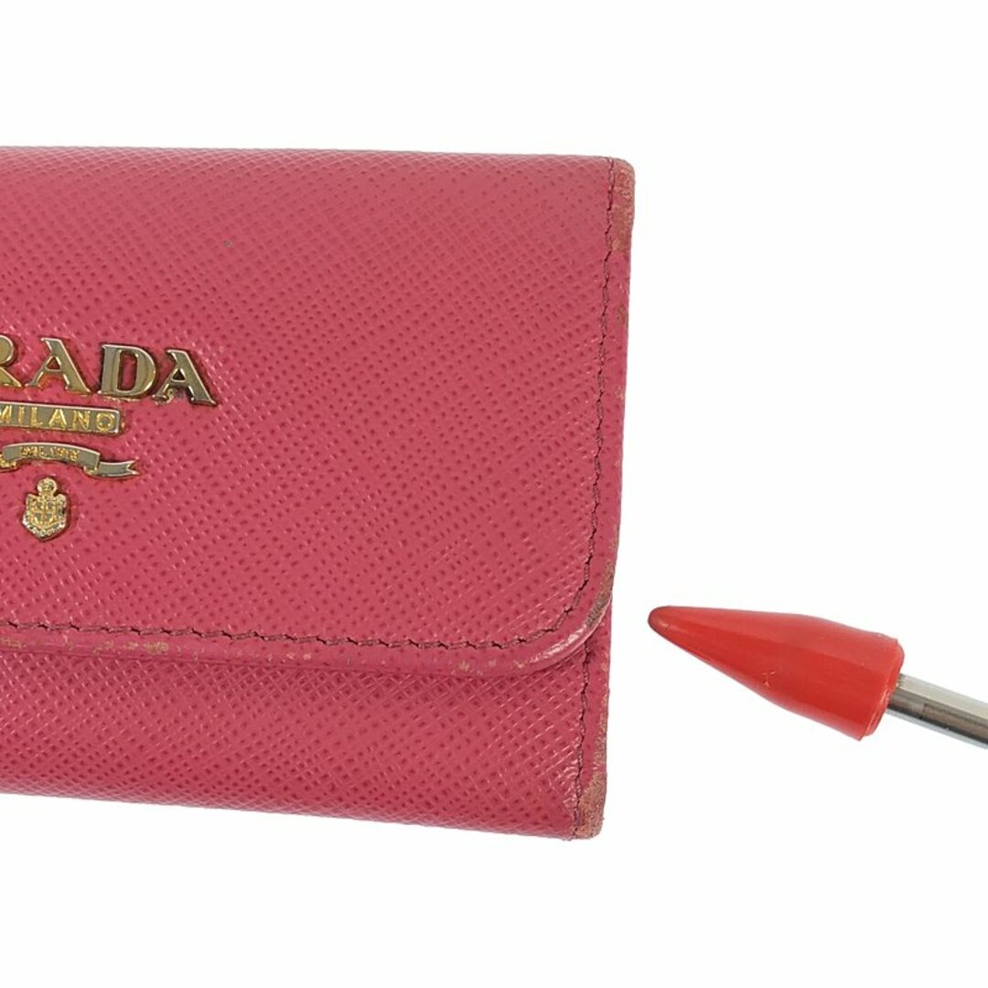 ✨PRADA キーケース 6連 レザー 赤い 1PG222 ✨PRADA キーケース 6連 レザー 赤い 1PG222