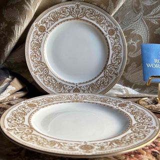ロイヤルウースター(Royal Worcester)の新品 英国製 ROYALWORCESTER最高級ライン【HYDE PARK】2枚(食器)