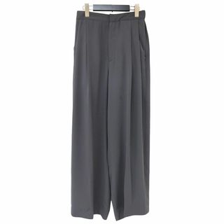 フローレント(FLORENT)のFLORENT フローレント パンツ チャコールグレー サイズ:36(M) 24春夏 ワイド タック パンツ / ジョーゼット ハイウエスト 日本製 ボトムス ズボン【レディース】【中古】(カジュアルパンツ)
