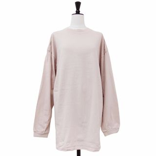 THE SHINZONE ザシンゾーン Tシャツ ベージュ サイズ:FREE ハイネック ロングスリーブ Tシャツ / HI-NECK LONG T-SHIRTS カットソー プルオーバー 長袖 オーバーサイズ コットン トップス【レディース】【中古】(Tシャツ(長袖/七分))
