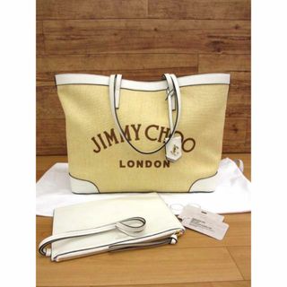 JIMMY CHOO - 未使用 ジミーチュウ NINE2FIVE ラフィア×レザー JIMMY CHOO - 未使用 ジミーチュウ NINE2FIVE ラフィア×レザー