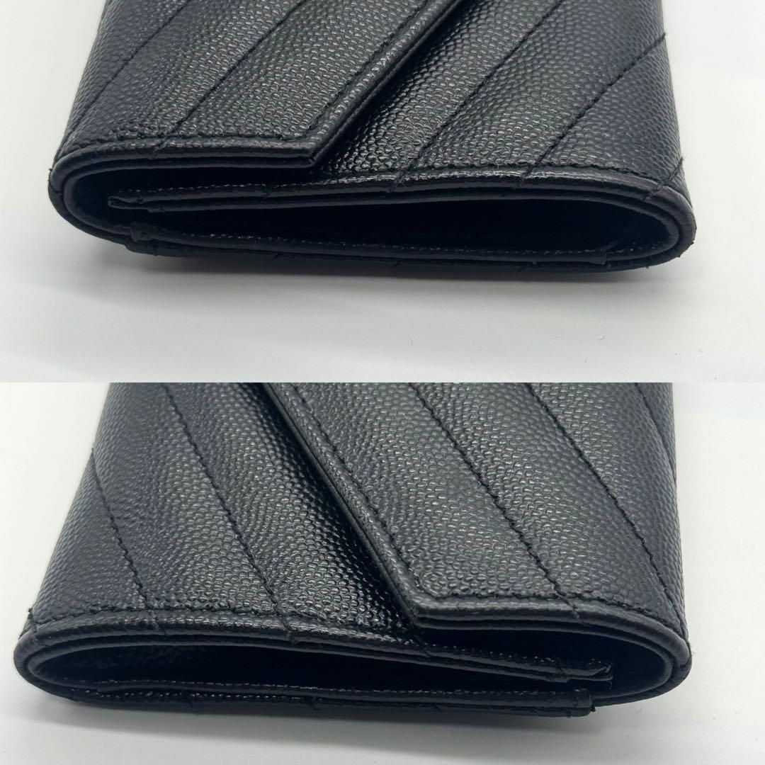 極美品✨サンローラン カードケース YSL カサンドラ キャビア 極美品✨サンローラン カードケース YSL カサンドラ キャビア