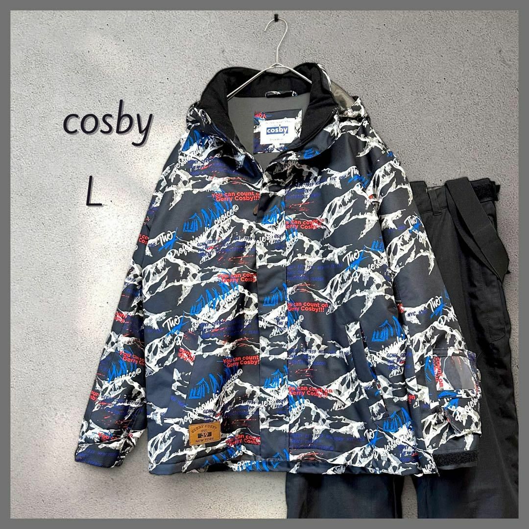 cosbyメンズ スキースノボウェア 上下セット Lサイズ イージー cosbyメンズ スキースノボウェア 上下セット Lサイズ イージー