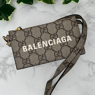 GUCCI - グッチ バレンシアガ コインケース コラボ ブラウンの GUCCI - グッチ バレンシアガ コインケース コラボ ブラウンの