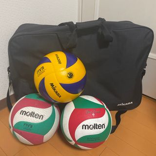 MIKASA - 中古 ミカサMVA300 モルテンV5M5000 バレーボール3球 MIKASA - 中古 ミカサMVA300 モルテンV5M5000 バレーボール3球