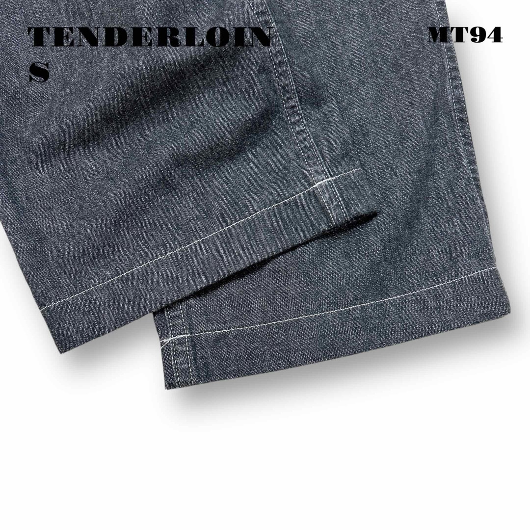 ☆限定出品☆ TENDERLOIN デニム トラウザーズ パンツ ブラック黒 S ☆限定出品☆ TENDERLOIN デニム トラウザーズ パンツ ブラック黒 S