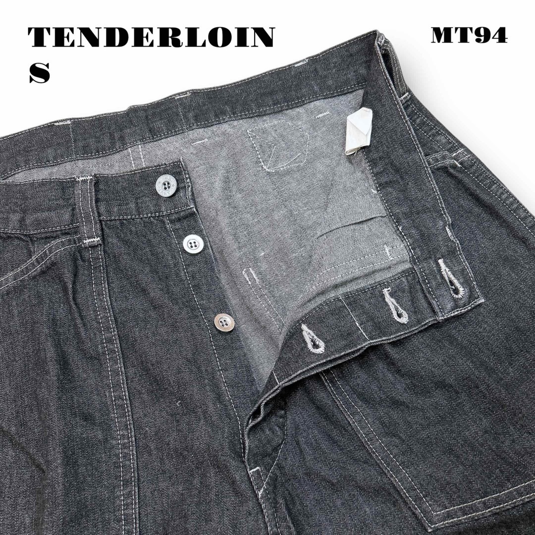 ☆限定出品☆ TENDERLOIN デニム トラウザーズ パンツ ブラック黒 S ☆限定出品☆ TENDERLOIN デニム トラウザーズ パンツ ブラック黒 S