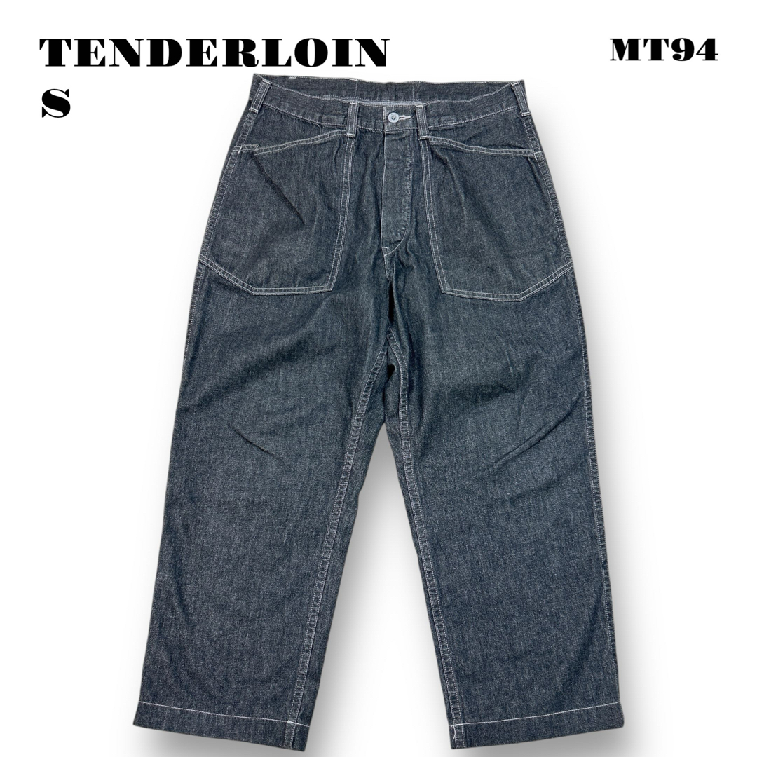 ☆限定出品☆ TENDERLOIN デニム トラウザーズ パンツ ブラック黒 S ☆限定出品☆ TENDERLOIN デニム トラウザーズ パンツ ブラック黒 S
