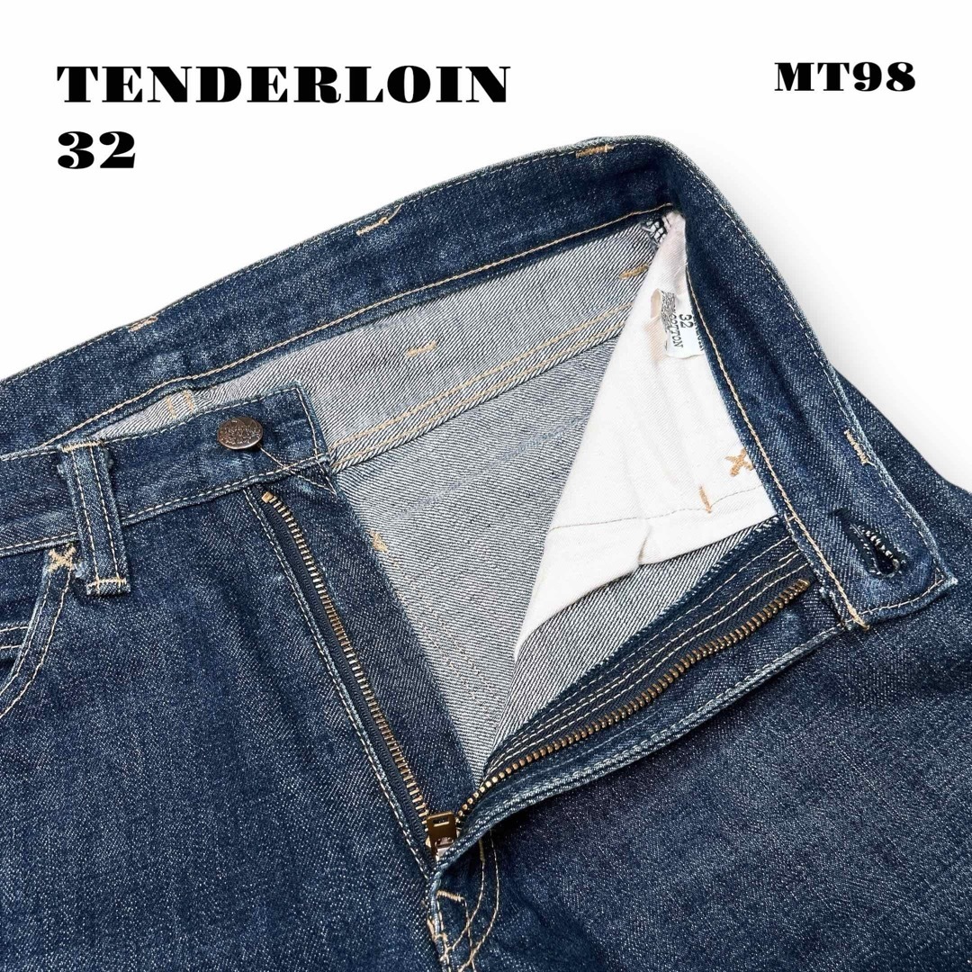人気品! TENDERLOIN ライダース デニムパンツ インディゴブルー 32 人気品! TENDERLOIN ライダース デニムパンツ インディゴブルー 32