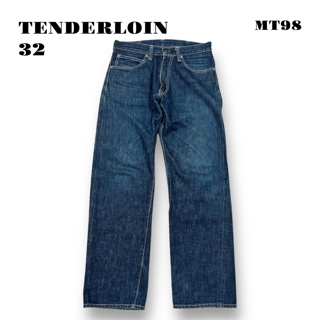 人気品! TENDERLOIN ライダース デニムパンツ インディゴブルー 32 人気品! TENDERLOIN ライダース デニムパンツ インディゴブルー 32