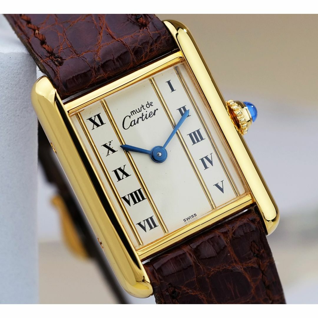 Cartier - 美品 カルティエ マスト タンク ゴールドライン ローマン SM Cartier