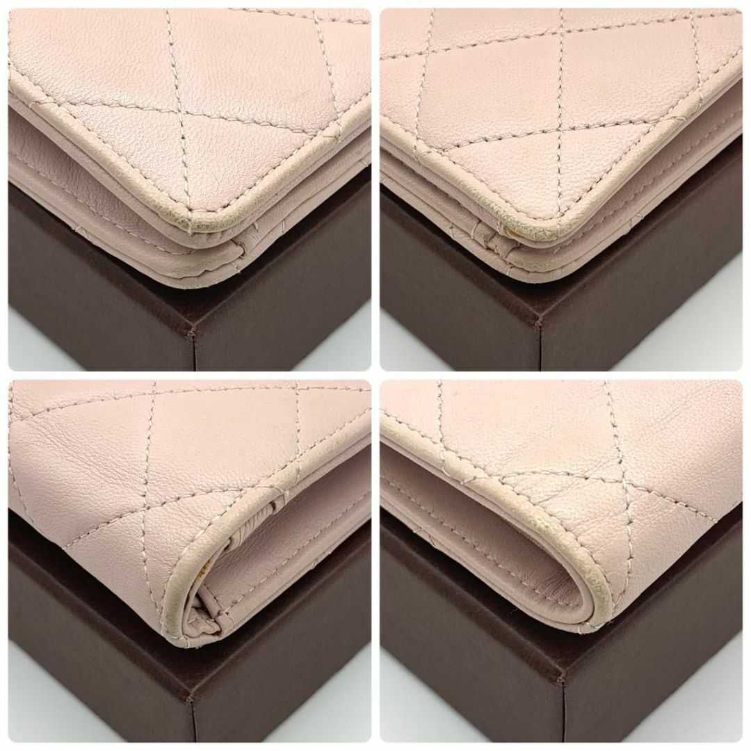 CHANEL - シャネル ラムスキン マトラッセ ココマーク 長財布 CHANEL - シャネル ラムスキン マトラッセ ココマーク 長財布