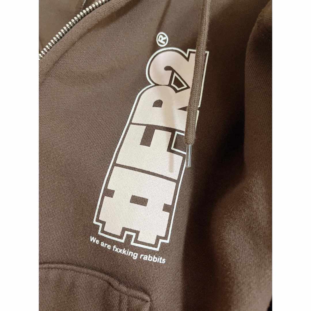 FR2 ジップパーカー ブラウン 茶色 うさぎ ラビットの通販 by FR2 ジップパーカー ブラウン 茶色 うさぎ ラビットの通販 by