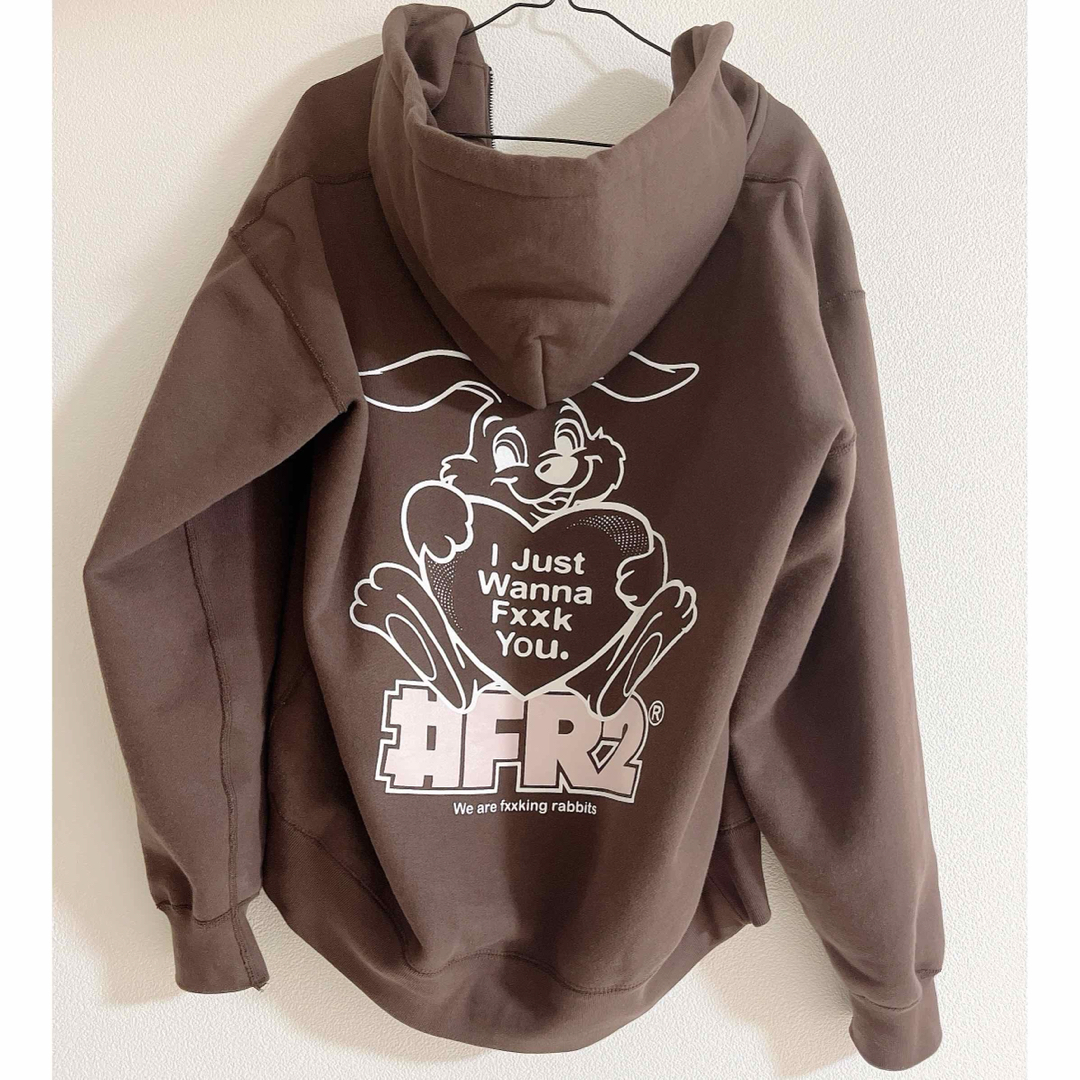 FR2 ジップパーカー ブラウン 茶色 うさぎ ラビットの通販 by FR2 ジップパーカー ブラウン 茶色 うさぎ ラビットの通販 by