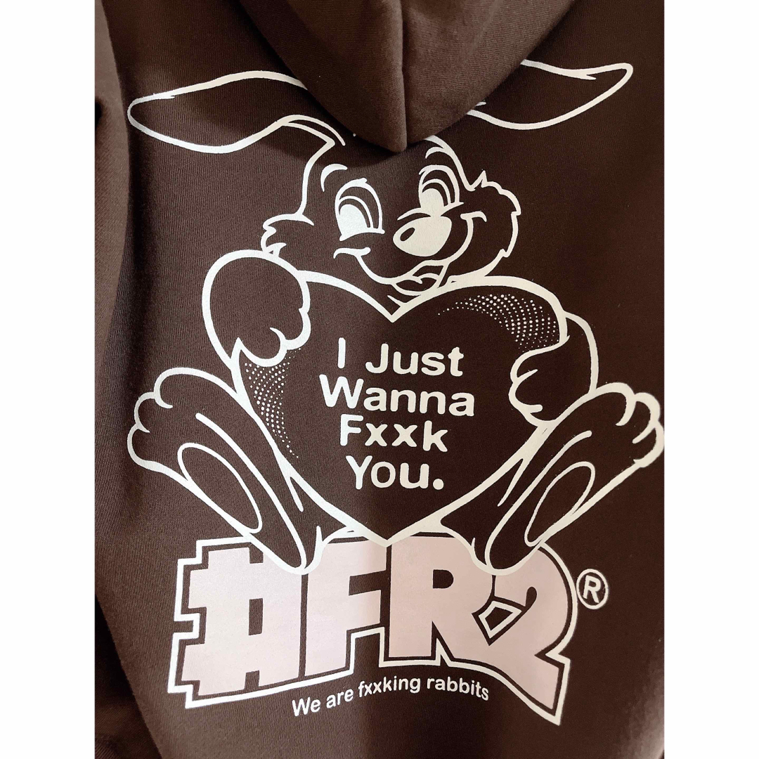 FR2 ジップパーカー ブラウン 茶色 うさぎ ラビットの通販 by FR2 ジップパーカー ブラウン 茶色 うさぎ ラビットの通販 by