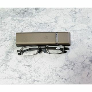 ✨️スマート眼鏡✨️＋1.00 携帯 ケース付 超軽量TR90フレーム 老眼鏡(サングラス/メガネ)