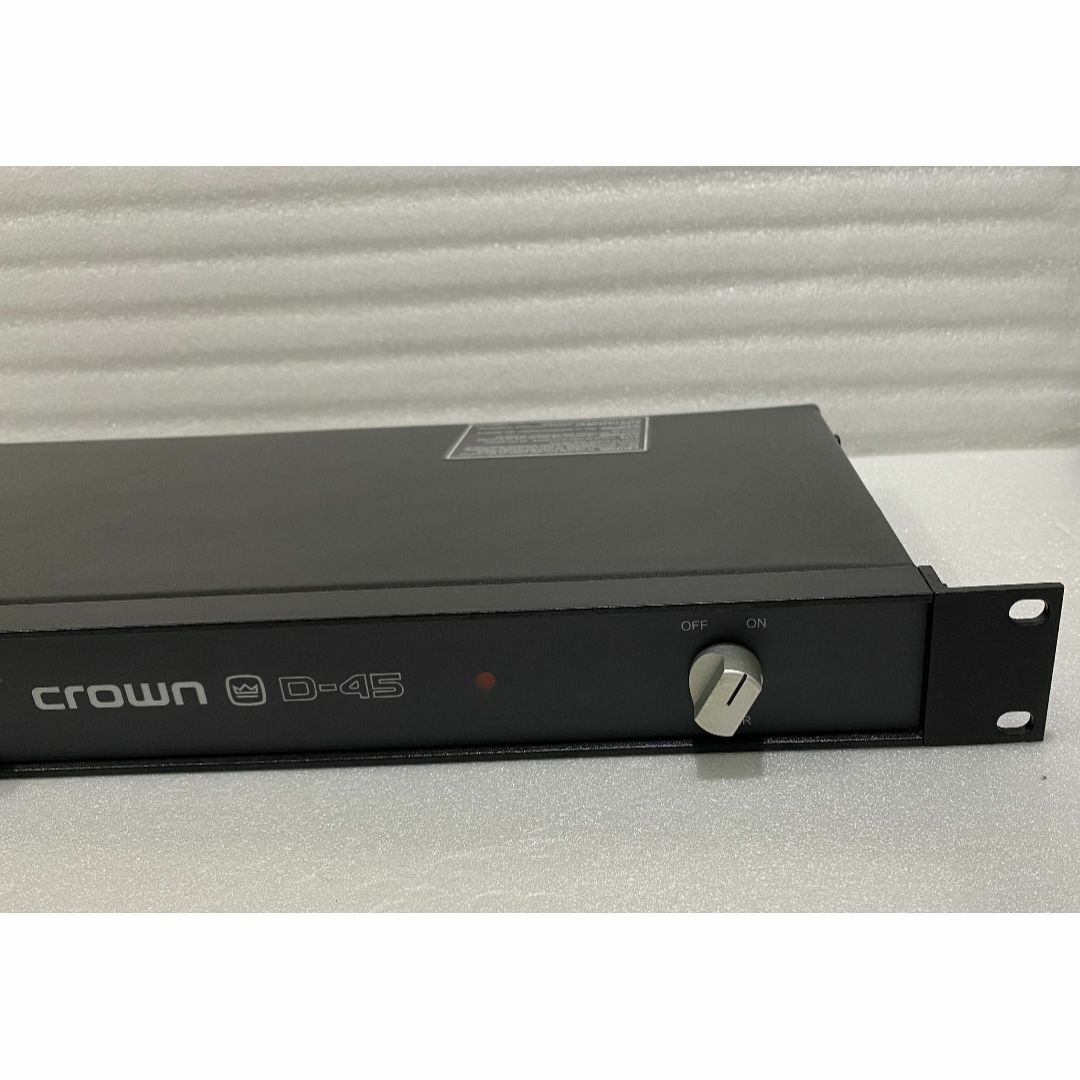 CROWN D-45 ステレオパワーアンプ - アンプ CROWN D-45 ステレオパワーアンプ - アンプ