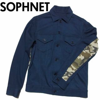 ソフネット(SOPHNET.)のSOPHNET FRONT BUTTON JERSEY BLOUSON S 迷彩(ブルゾン)