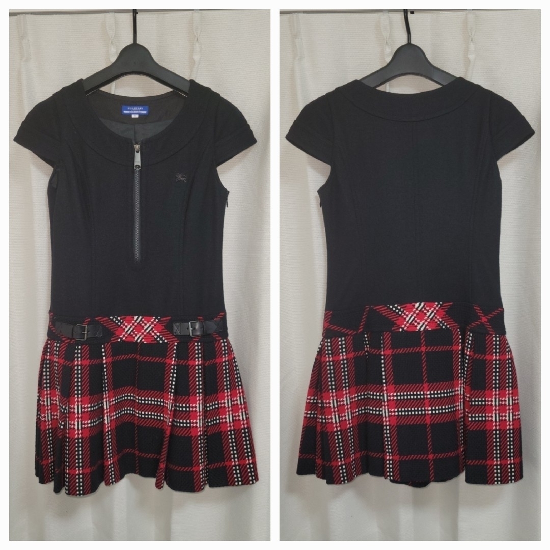 BURBERRY BLUE LABEL - BURBERRY BLUE LABEL 冬物ワンピース BURBERRY BLUE LABEL - BURBERRY BLUE LABEL 冬物ワンピース