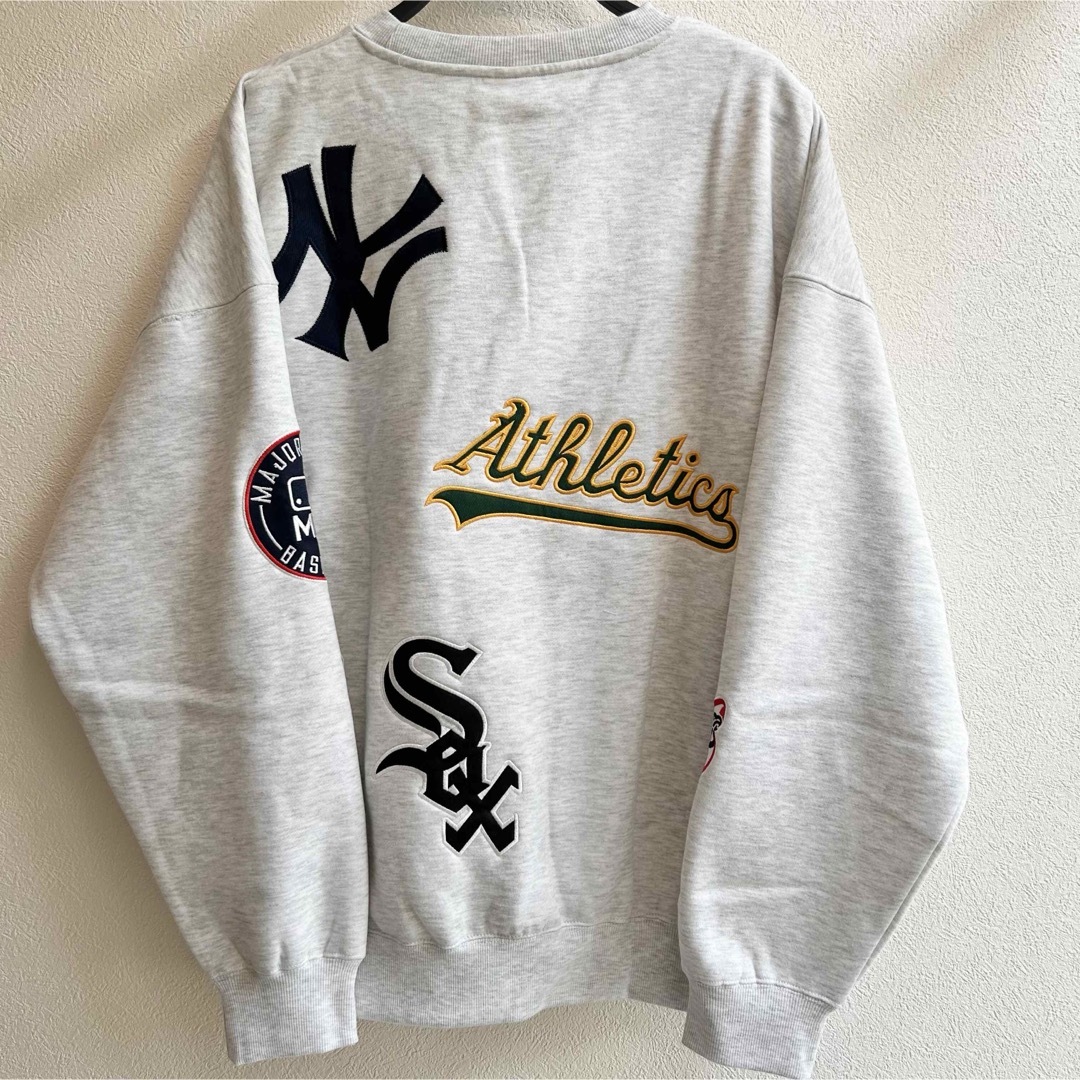 MLB - 【L】MLB公式 ロゴ刺繍ワッペン 裏起毛トレーナー○大谷 MLB - 【L】MLB公式 ロゴ刺繍ワッペン 裏起毛トレーナー○大谷