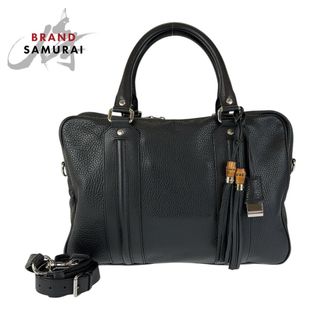 GUCCI - GUCCI グッチ シマ レザー ブリーフケース バッグ 鞄の GUCCI - GUCCI グッチ シマ レザー ブリーフケース バッグ 鞄の