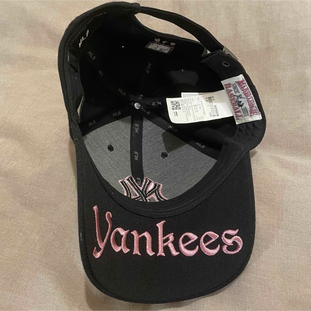 MLB Korea ダイヤモンド刺繍ロゴパッチボールキャップ ブラック MLB Korea ダイヤモンド刺繍ロゴパッチボールキャップ ブラック
