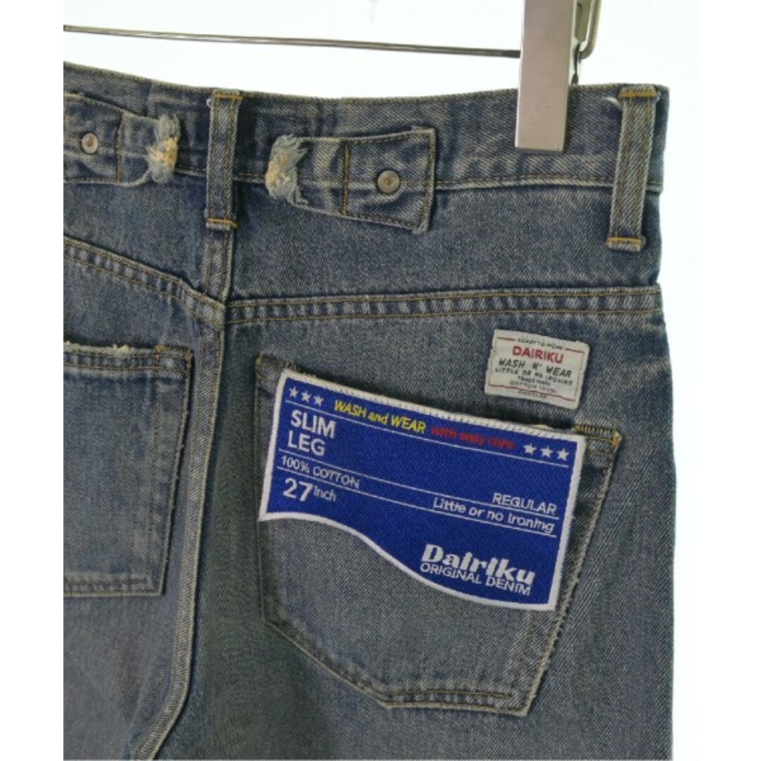 DAIRIKU ダイリク デニムパンツ 27(XS位) インディゴ(デニム DAIRIKU ダイリク デニムパンツ 27(XS位) インディゴ(デニム