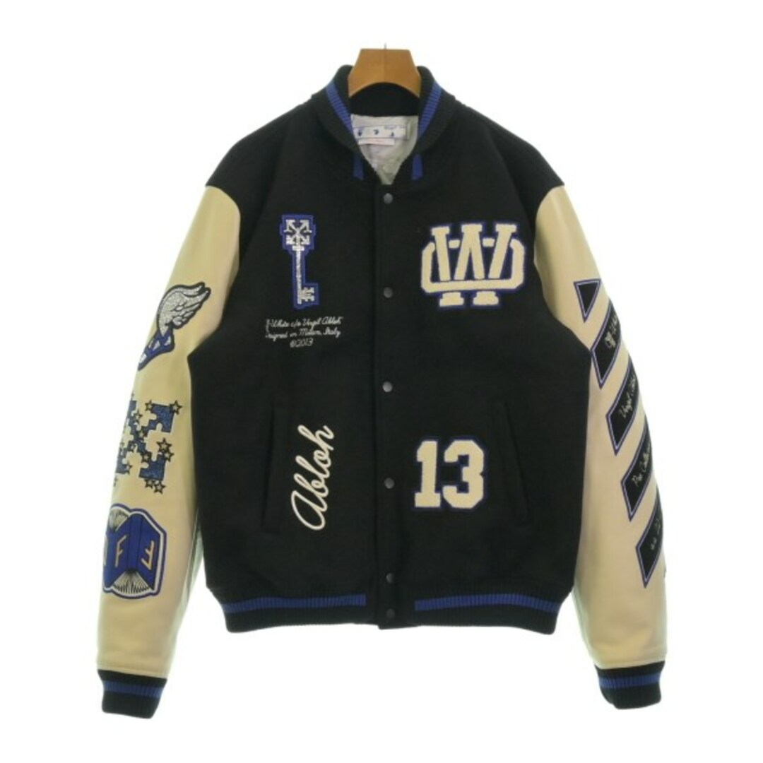 Off-White - OFF-WHITE オフホワイト スタジャン 52(XL位) 黒x Off-White - OFF-WHITE オフホワイト スタジャン 52(XL位) 黒x