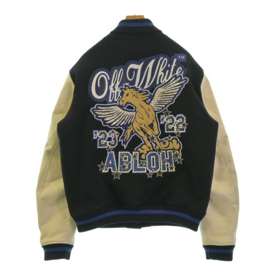 Off-White - OFF-WHITE オフホワイト スタジャン 52(XL位) 黒x Off-White - OFF-WHITE オフホワイト スタジャン 52(XL位) 黒x