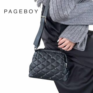 ページボーイ(PAGEBOY)のPAGEBOY スタッズキルティングBAG 新品　ブラック(ショルダーバッグ)