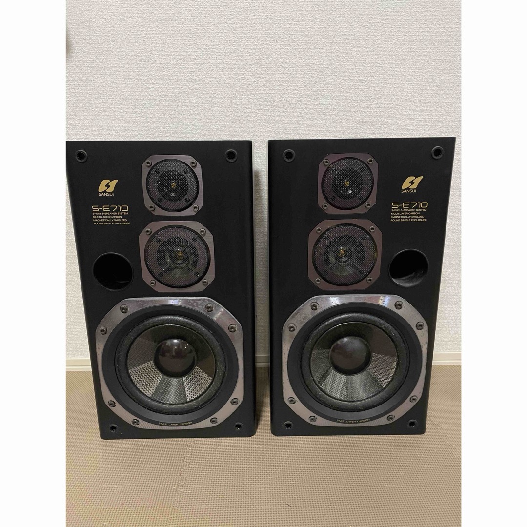 動作確認済 美品 SANSUI 3wayスピーカー S-E710 サンスイの通販 動作確認済 美品 SANSUI 3wayスピーカー S-E710 サンスイの通販