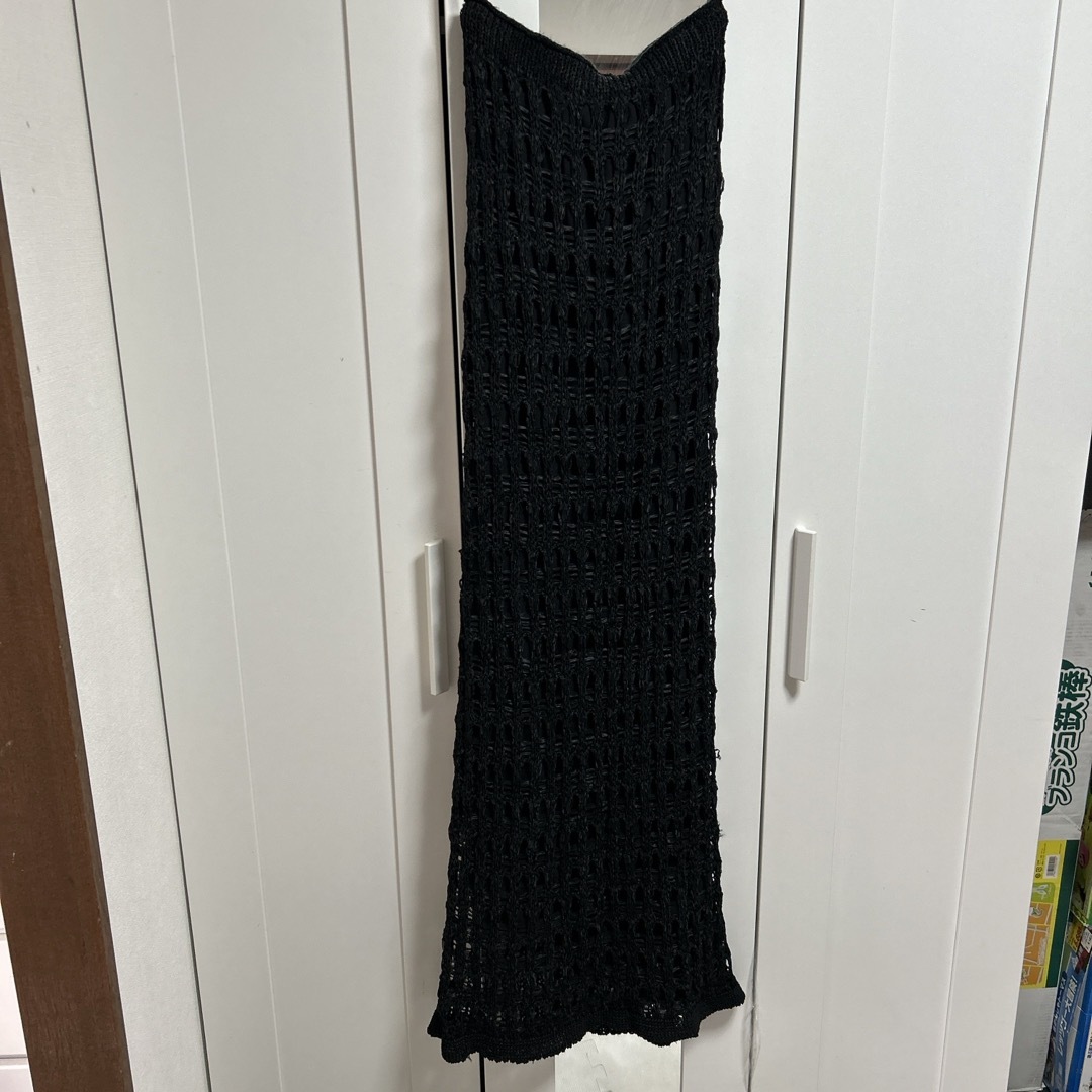 ZARA - ZARA ストラップレスオープンニットワンピースの通販 by