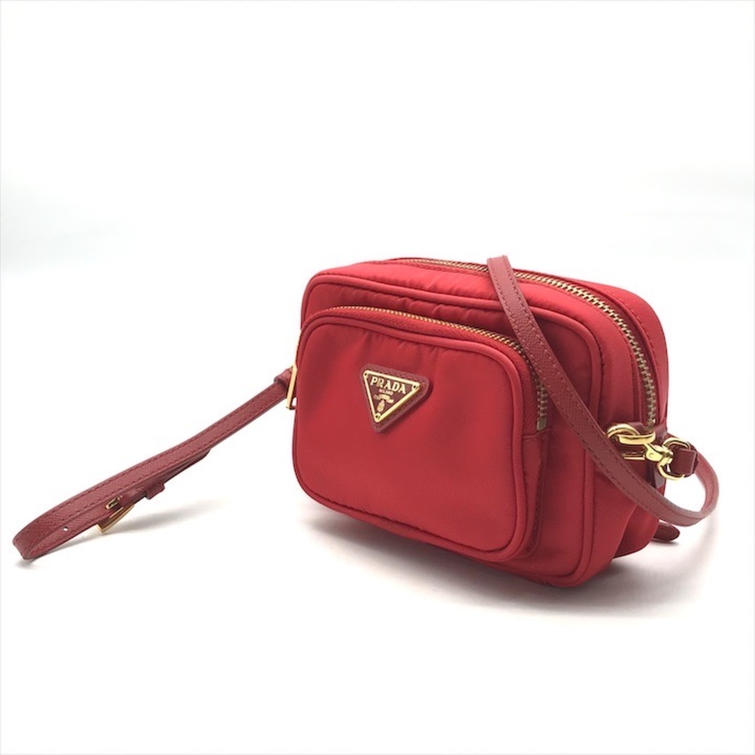 PRADA - 美品 PRADA プラダ 三角ロゴ ナイロン ミニ 2way ポーチ PRADA - 美品 PRADA プラダ 三角ロゴ ナイロン ミニ 2way ポーチ