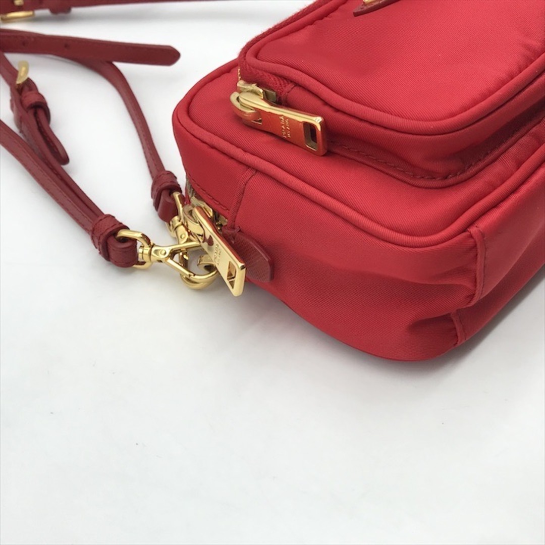 PRADA - 美品 PRADA プラダ 三角ロゴ ナイロン ミニ 2way ポーチ PRADA - 美品 PRADA プラダ 三角ロゴ ナイロン ミニ 2way ポーチ