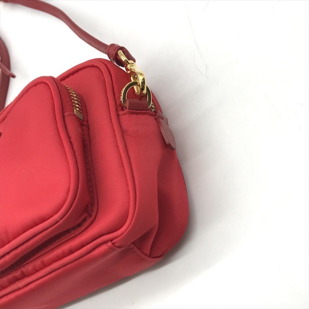 PRADA - 美品 PRADA プラダ 三角ロゴ ナイロン ミニ 2way ポーチ PRADA - 美品 PRADA プラダ 三角ロゴ ナイロン ミニ 2way ポーチ